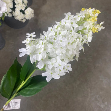 Le Fleur Lilac Spray White 32" - Silk