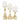 Deco Marché Gold Aluminum Metal Pillar Decorative Candle Holder - Candle Holders Merchandise