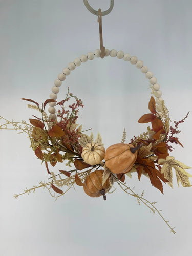 Supreme Pumpkin Berry Wreath 18'' - Uncategorized Silk