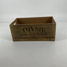 Gerson "Thyme" Nesting Wood Engraved Planter Lg 12"L - Uncategorized Merchandise