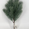 Le Fleur Frosted Pine Bush Green 12" - Artificial Shrubs Silk