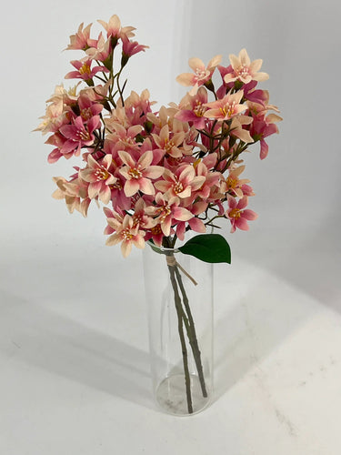 Le Fleur Cluster Mini Flower Bundle (x3) Purple 18" - Uncategorized Silk