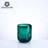 Diamond Star Green Glass Vase 5.9"D x 7.3"H - Vases Merchandise