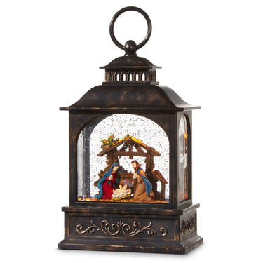 RAZ Nativity Lighted Snow Globe 8.5" - Snow Globes Merchandise