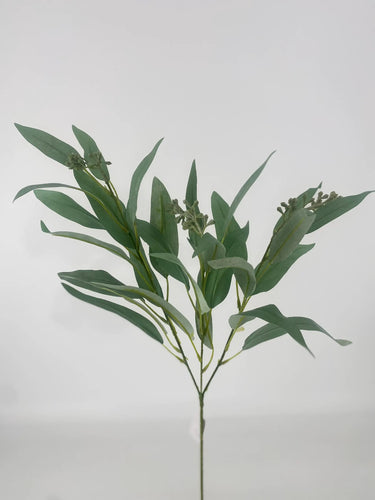 Supreme Long Eucalyptus Spray Green - Artificial Non-Flowering Plants Silk