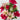 Fortune Rose/Zinnia/Lily Mixed Bush Pink 23” - Silk