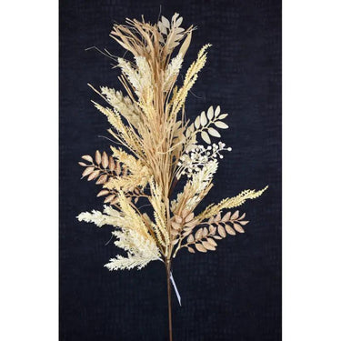 Grass Berry Leaves Spray 33-inch silk air freshener in beige cream tones
