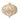 Gold beaded Christmas ornament, 4-inch Raz decor featuring white beads and crystal accents