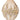 Gold beaded ornament 4-inch with white bead accents and crystal trim for holidays
