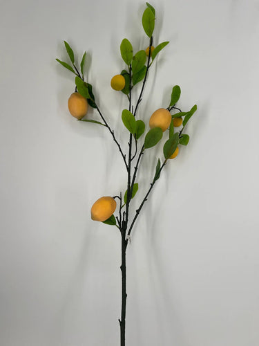 AmBest Lemon Spray Yellow 40" - Artificial Non-Flowering Plants Silk