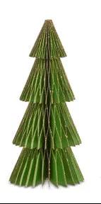 RAZ Paper Table Tree Green 12" - Small - Seasonal Village Sets & Accessories Merchandise