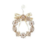 RAZ Pearl Brooch Wreath Ornament 6" - Holiday Ornaments Merchandise