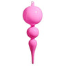 RAZ Bright Pink Glass Finial Ornament 10" - Holiday Ornaments Merchandise