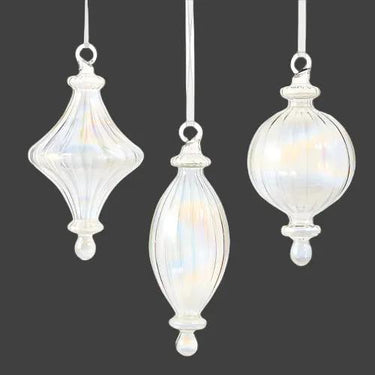 RAZ Iridescent Ornament (3 Asst) 6" - Holiday Ornaments Merchandise