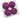 RAZ Box of Purple Glitter Ornaments 4" - Holiday Ornaments Merchandise
