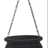 RAZ Black Flocked Cauldron Large 10" - Seasonal & Holiday Decorations Merchandise