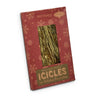 Box of gold tinsel strands 18.5 inches; Raz Imports packaging, 1000 pieces.