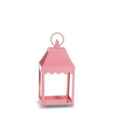 RAZ Pale Pink Scalloped Lantern 13.5"H - Seasonal & Holiday Decorations Merchandise