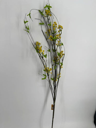 Direct Export Twig/Berry Branch Yellow 41" - Uncategorized Silk