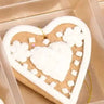 Raz Mini Gingerbread Ornament set, 6 assorted, 2-inch ornaments with white icing in a plastic tray