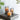 A&B Set of 3 Grey Real Flame-Effect LED Wax Candle 4", 5", 6" - Flameless Candles Candles/Fragrance