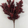 Le Fleur Tea Leaf Bush Red 16" - Artificial Non-Flowering Plants Silk