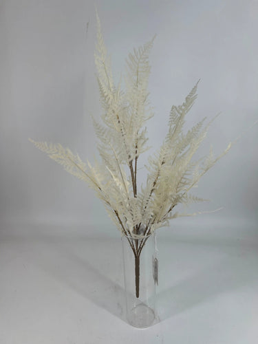 Le Fleur Asparagus Bush Cream 25" - Artificial Non-Flowering Plants Silk