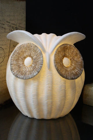 Owl Lamp, 9.25"H