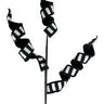 Liberty Floral Doublesided Curly Spray 28" - Artificial Non-Flowering Plants Silk