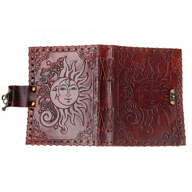 Benjamin International Sun / Moon Leather Journal 5" x 7" - Journals Merchandise