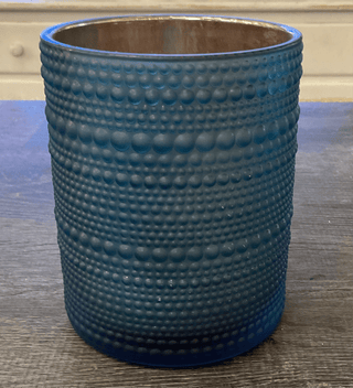 Blue Glass Vase 4.5''