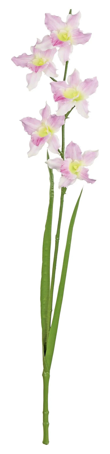 Select Cattleya Orchid Spray Pink 28" - Artificial Flowering Plants Silk
