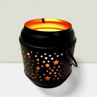 SNK Windsor Black And Gold Lantern 4" X 3" - Candle Holders Merchandise