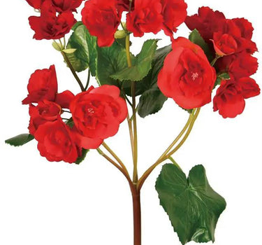 UV Begonia Bush Red 17"