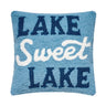 Peking Handicraft Lake Sweet Lake Hook Pillow 14" x 14" - Throw Pillows Merchandise