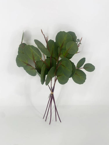 Supreme Eucalyptus Bundle 13" Green - Artificial Non-Flowering Plants Silk