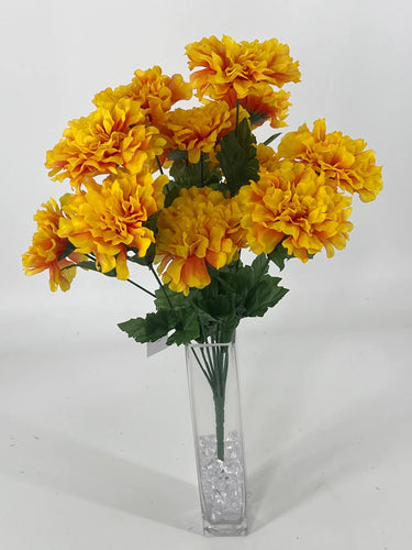 Golden Bell Marigold Bush Gold 19" - Uncategorized Silk