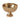 Accent Decor Gold Scallop Compote Container 5.75" x 4.5" - Decorative Bowls Merchandise