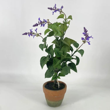 Gerson Lavender Flower Pot 20.5" - Silk