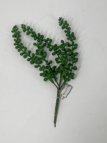 Supreme Green Succulent Pick 11'' - Uncategorized Silk