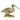 A&B Gold Kneeling Crane Figurine 7" x 10.5" - Figurines Merchandise