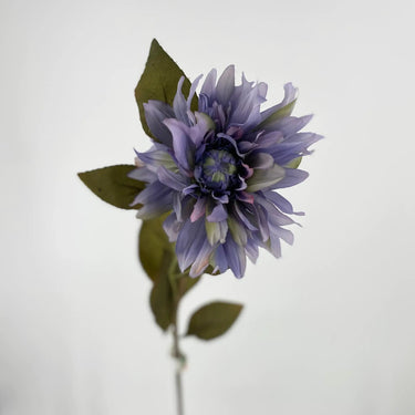 AmBest Dahlia Spray Light Blue 32" - Artificial Flowering Plants Silk