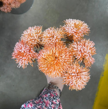 Le Fleur Thistle Bundle Orange 14.5" - Silk