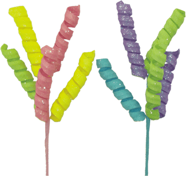 Liberty Floral Frizzy Curly Pick 16" - Uncategorized Silk