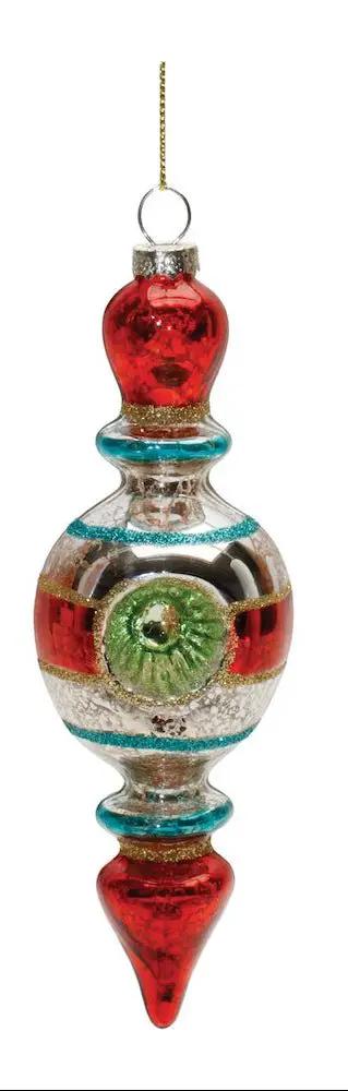 Melrose Reflector Drop Ornament (2 Asst) - Holiday Ornaments Merchandise