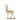 Melrose gold metal deer figurines, two sizes shown