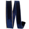 Reliant Luxe Plush Velvet Ribbon Navy 1"W x 10yd - Velvet Ribbons Ribbon