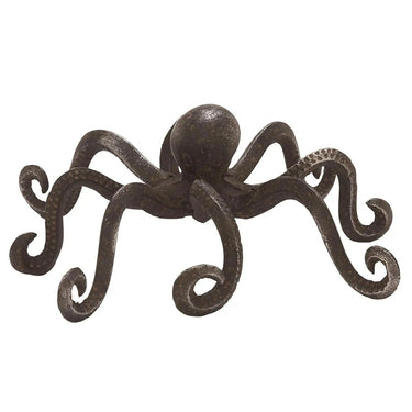 Deco Marché Black Metal Octopus Decorative Sculpture 12" x 9" x 4" - Merchandise