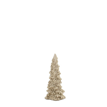 Resin GoldTree tree ornament by Melrose, gold glitter finish, 5–11 in
