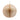 Cream paper ornament with gold-foil ribbed panels, hanging from a gold string.